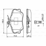 Σετ τακάκια BOSCH 0 986 460 977